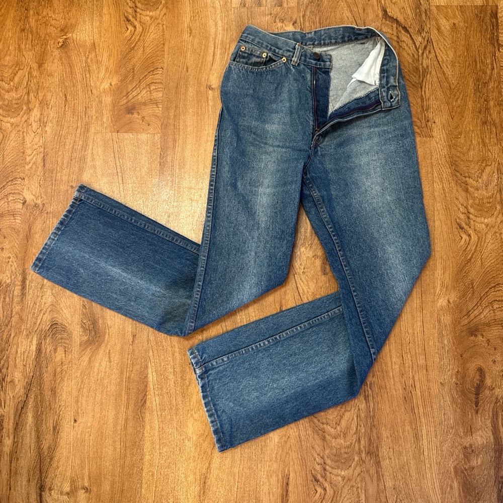 Vintage Orange/Tan Tab 746 Flare Leg Levi’s Jeans. 23 x 30.5. Paper Tag. - Picture 4 of 15